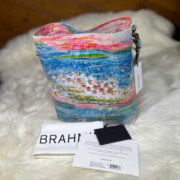 Brahmin Celina Staycation Melbourne Bucket Shoulder Bag NWT - Picture 10 of 11